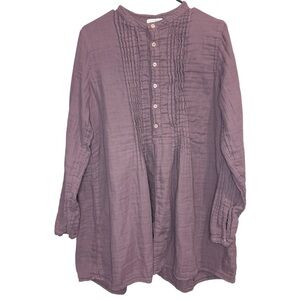 CP Shades Regina Corduroy Tunic Dress in Lilac Purple Small